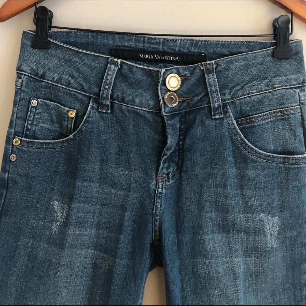 Maria Valentina Straight Leg Jeans